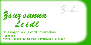 zsuzsanna leidl business card